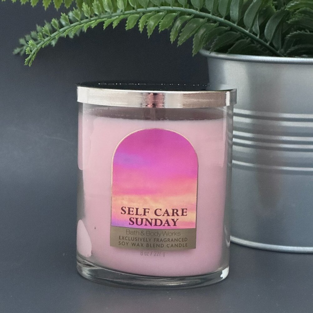 BBW Self Care Sunday Bath & Body Works Single Wick Candle